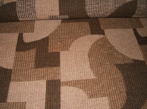 The last length of carpet made using the Kidderminster weave